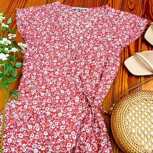 Abercrombie & Fitch floral wrap dress.